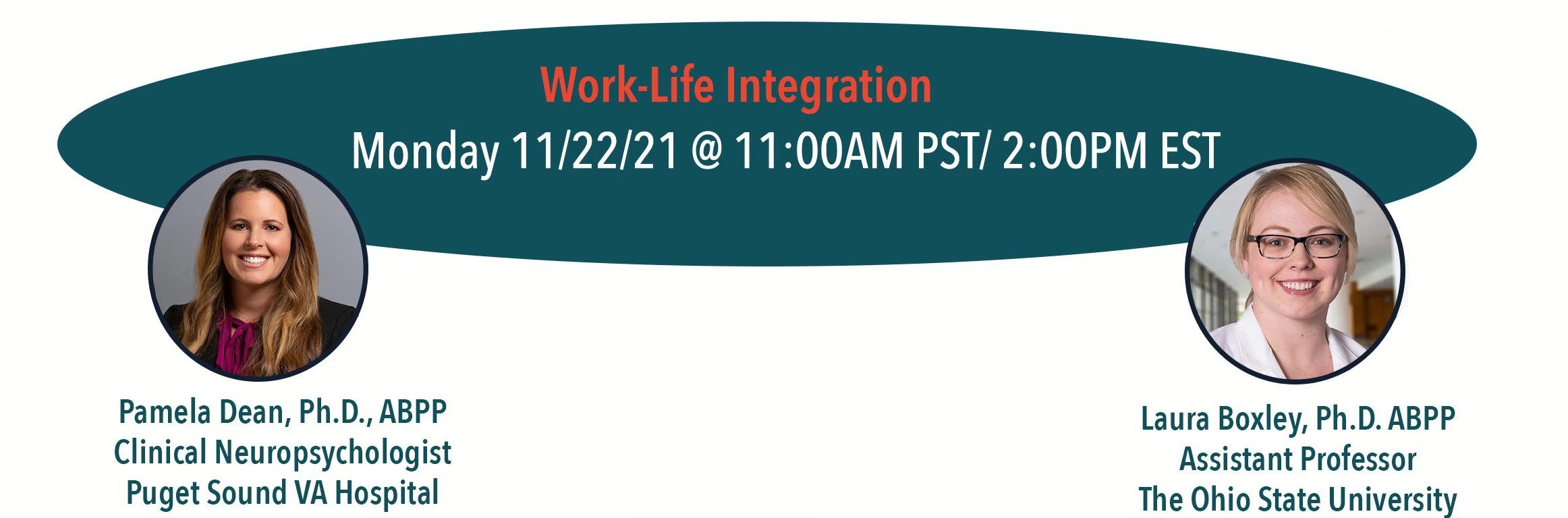 Work life integration with Dr. Laura Boxley and Dr. Pamela Dean